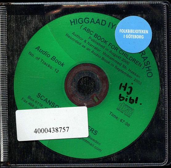 Higgaad iyo farbarasho (ABC book for children) (LJUDBOK)