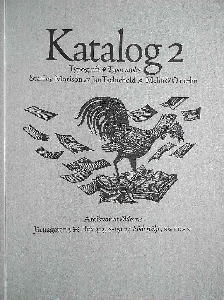 Katalog 2, Typografi, Typography