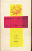 Så var det sagt : essäer, artiklar, inlägg
