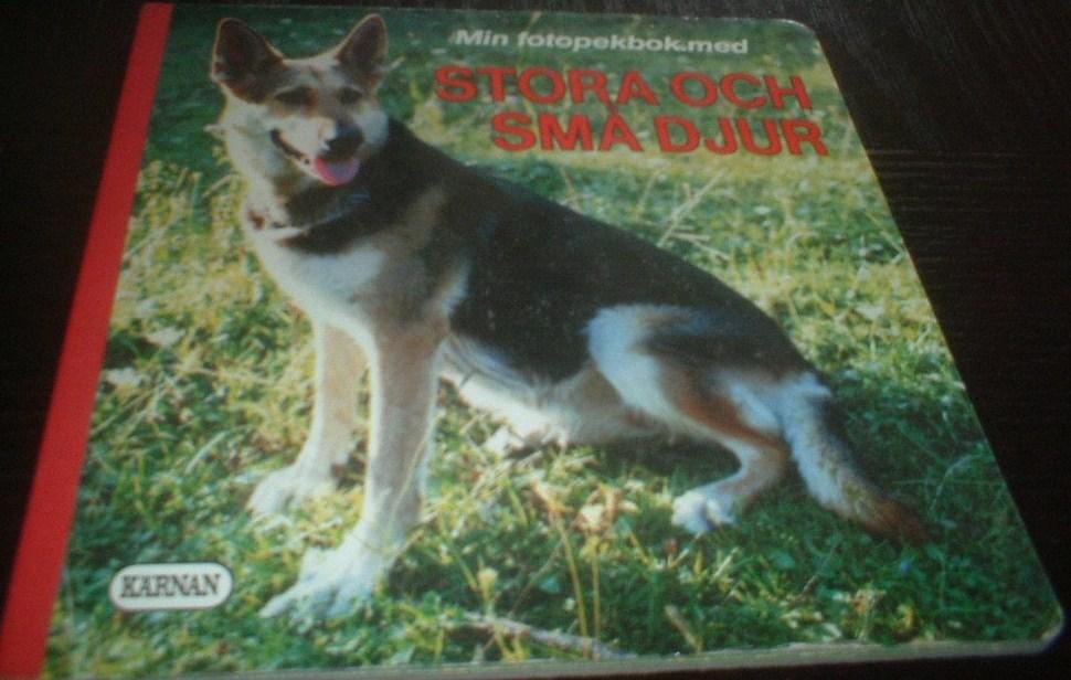 Min fotopekbok med stora och små djur