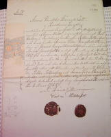 Norra Wadsbo Häradsrätt, Hasslerörs Tingslag meddelar härmed laga fasta...Rotkilen i Fredsbergs socken...för Petter Pettersson och hans hustru Anna Lisa Bengtsdotter...den 11 mars 1868...Emil von Mühlenfelt