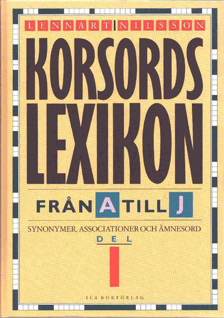 Korsordslexikon från A till Ö, tre band