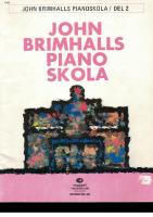 John Brimhalls pianoskola del 2
