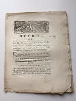 DÉCRET DE LA CONVENTION NATIONALE N° 267, DU 19 DÉCEMBRE 1792