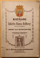 Katalog öfver enkefru Hanna Hellbergs samlingar konst antikviteter. Auktionen i Strengnäs den 26 och 27 maj 1916.