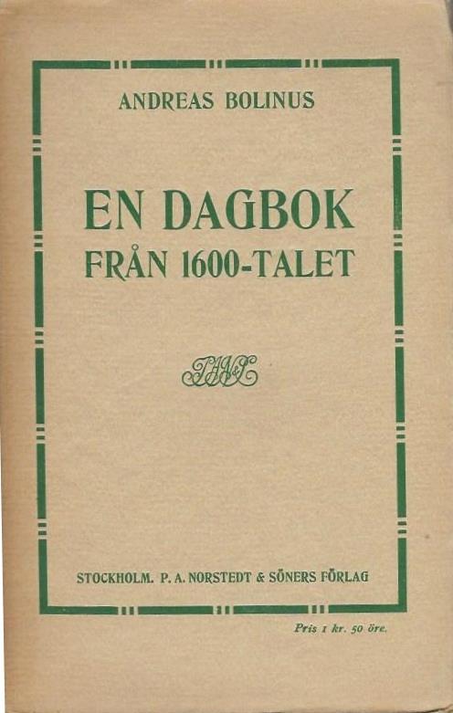 En dagbok från 1600-talet