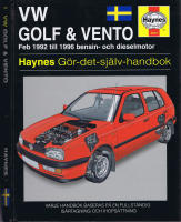 VW Golf & Vento - Feb 1992 till 1996 bensin och dieselmotor