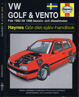 VW Golf & Vento - Feb 1992 till 1996 bensin och dieselmotor