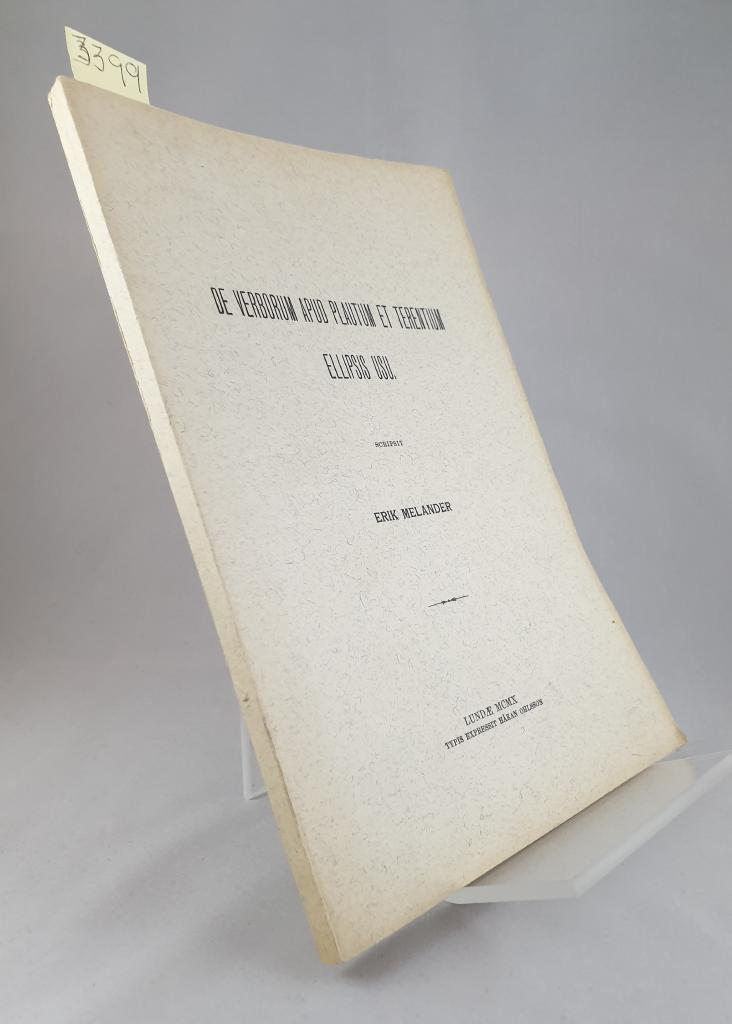 De verborum apud Plautum et Terentum ellipsis usu. : commentatio academica ; quam venia amplissimi ordinis philosophorum lundensis pro gradu philosophicu latine ; publice defendet