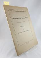 Kemiska bergartsanalyser : sammanställda och bearbetade : I. Gneis, Hälleflintgneis ("Eurit") och Hälleflinta