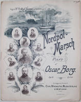 Nordpol-marsch for piano. Tilegnet dr Fridtjof Nansen och hans ledsagare paa Nordpolsfærden. Op. 33.