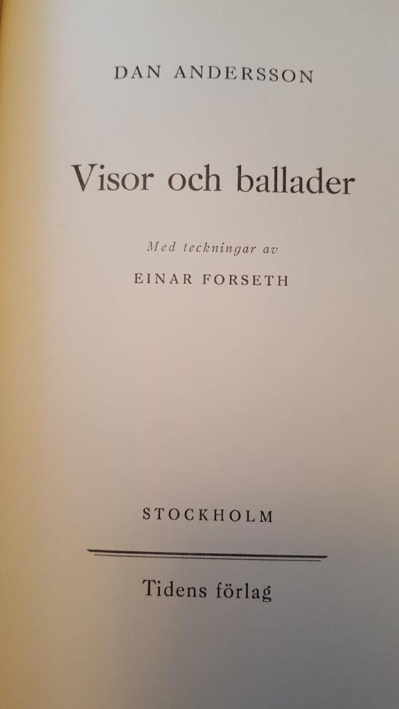 Visor och balader