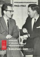 Verksamhetsberättelse 1962-1963 Sveriges Kyrkliga Studieförbund Karlstads stift