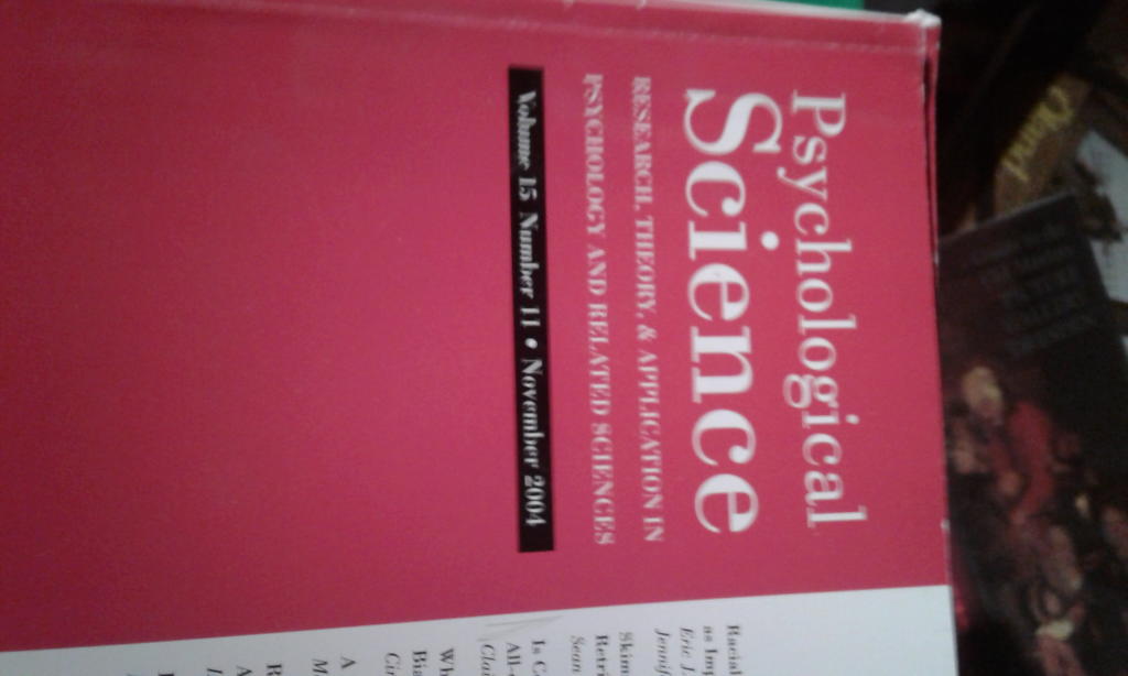 psychological science v15 nr 11 nov 2004