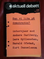 Kan vi lita på Demokratin