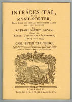Inträdes-tal, om de mynt-sorter, som i äldre och sednare tider blifvit slagne och varit gångbare uti kejsardömet Japan; hållet för Kongl. Vetenskaps-academien den 25 aug. 1779