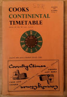 Cooks Continental Timetable, December 1957