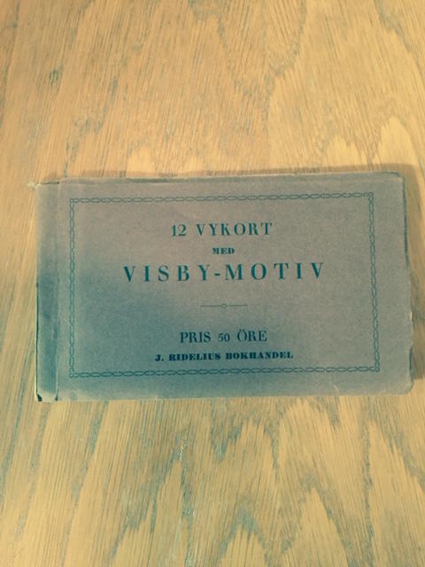 12 vykort med Visby- Motiv