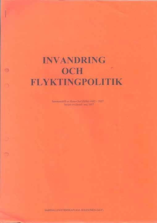 Invandring och Flyktingpolitik
