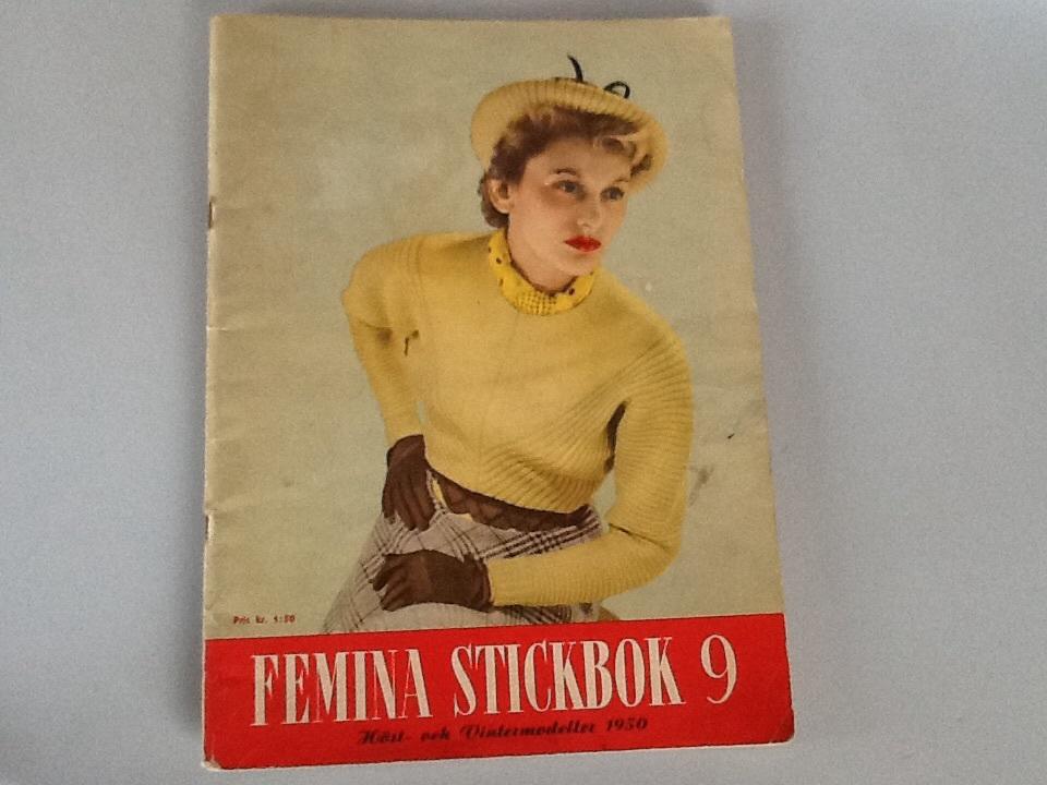 Femina stickbok 9 1950 Höst- och Vintermodeller