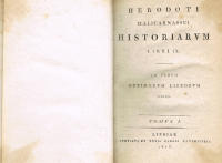 Herodoti Halicarnassei historiarum. Libri IX. Tomus I-III.