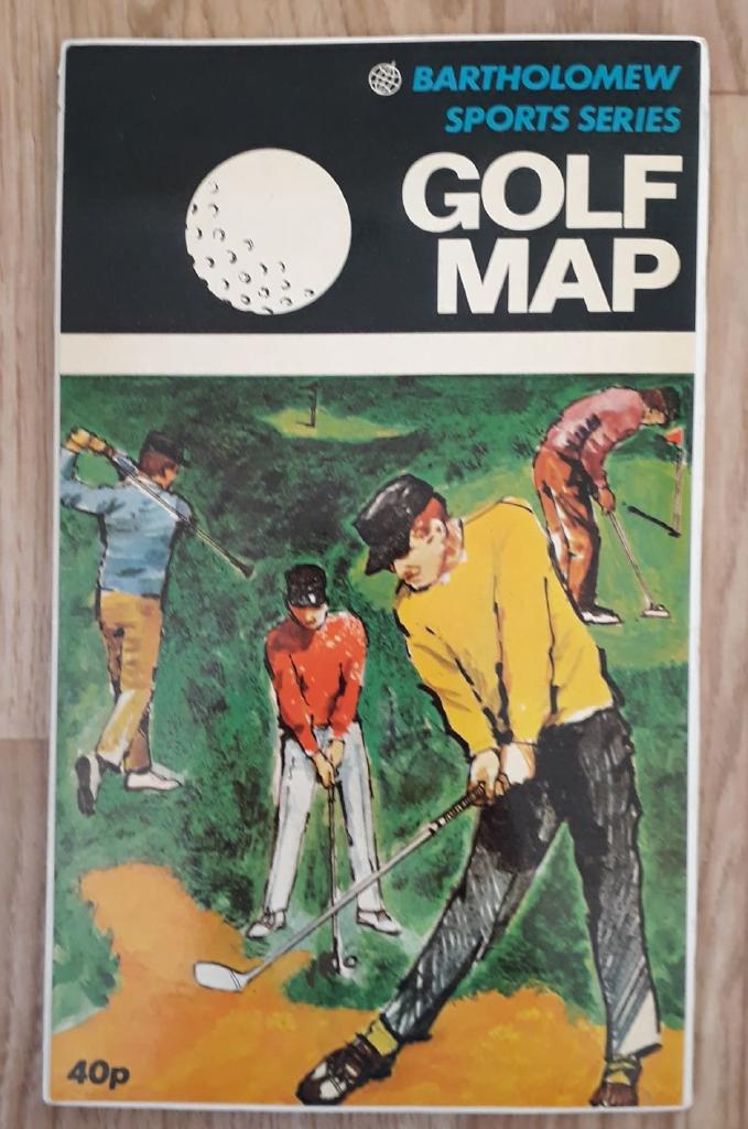 Golf map of Britain - Bartholomew Sport Series
