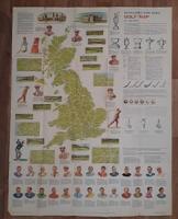 Golf map of Britain - Bartholomew Sport Series