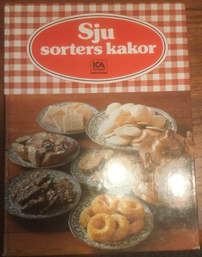 Sju sorters kakor : 325 recept på vetebröd, mjuka kakor, småkakor, tårtor och bakelser 1975