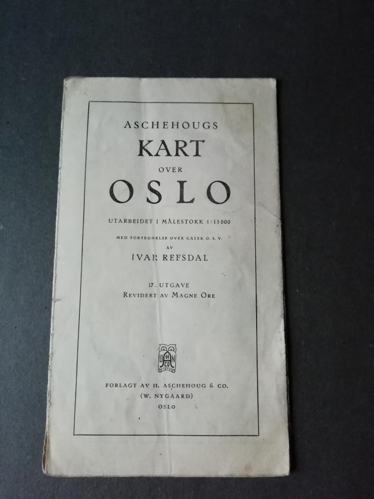 Aschehougs Kart over Oslo