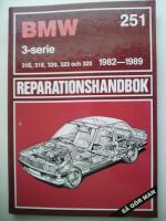 BMW 3 serie 1982 till 1989 reparationshandbok