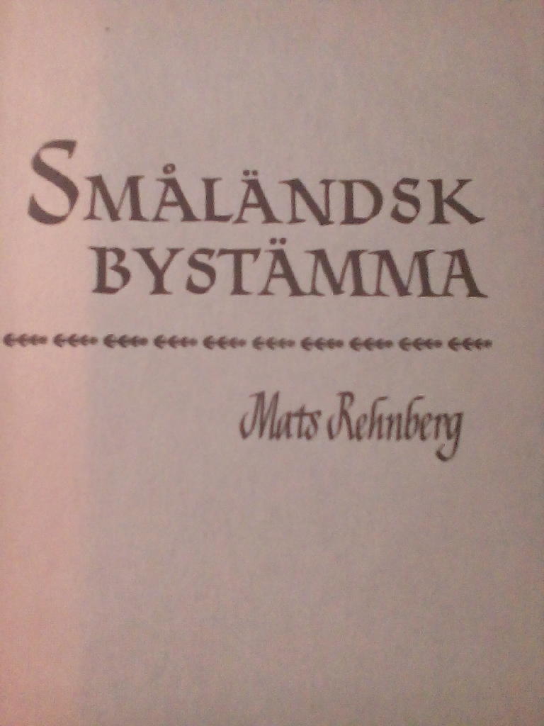 Småländsk bystämma. Östraby och Västraby i Lenhovda socken